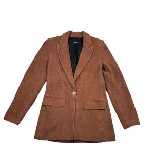 Reformation Brown Corduroy Blazer Jacket Size XS